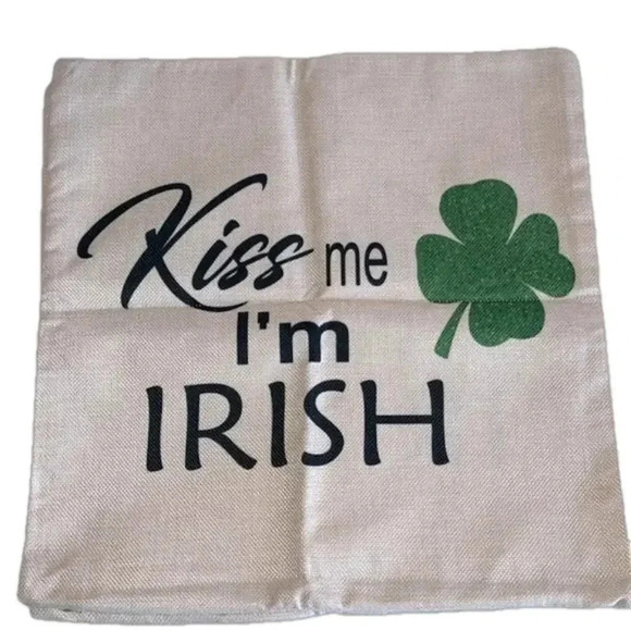 4 New St Paddys Day pillow cases canvas St Patricks Day throw pillow covers - Picture 1 of 9